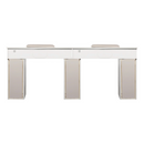 LUX Le Blanc Multi Manicure Nail Table Marble Top with UV Hole, Vent & USB