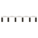 LUX Le Blanc Multi Manicure Nail Table Marble Top with UV Hole, Vent & USB