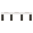 LUX Le Blanc Multi Manicure Nail Table Marble Top with UV Hole, Vent & USB