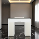 LUX450 Single Manicure Nail Table Marble Top with UV Hole, Vent & USB ( No Vacuum )