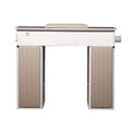 LUX450 Single Manicure Nail Table Marble Top with UV Hole, Vent & USB ( No Vacuum )