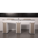 LUX550 Double Manicure Nail Table with UV Hole and Vent (Modern Grey or Pearl White)