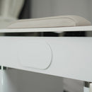 LUX550 Single Manicure Nail Table Marble Top with UV Hole, Vent & USB ( No Vacuum )