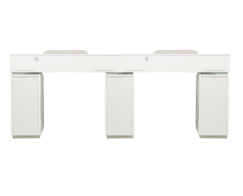 LUX GT45 Multi-Section Manicure Nail Table with UV Hole, Vacuum