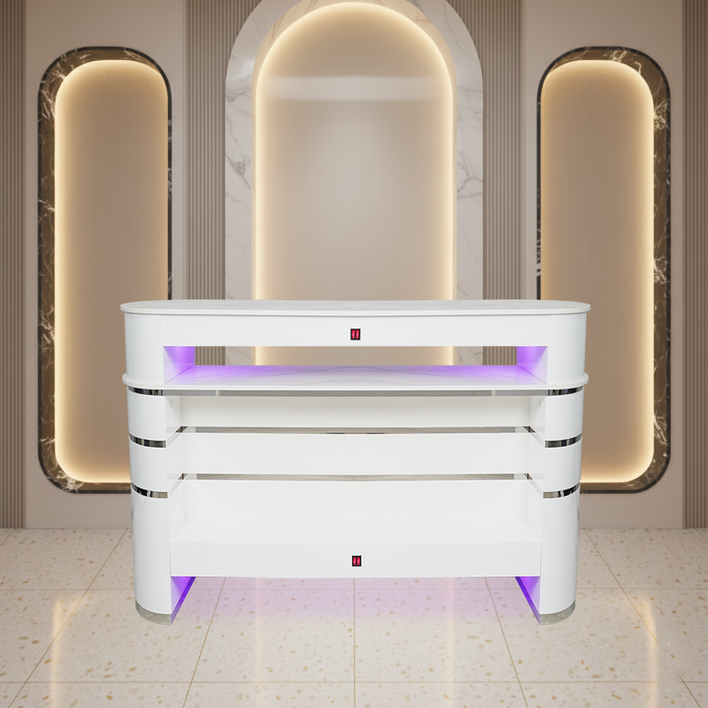 LUX90 4-Person Nail Table UV Dryer for Manicure & Pedicure