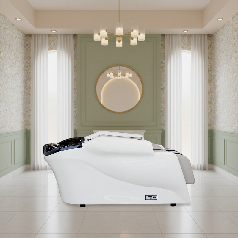 Salon Shampoo Bowl Bed with Full Back Massage, Arm Airbag Massage, and Calf Massage for Beauty Salons