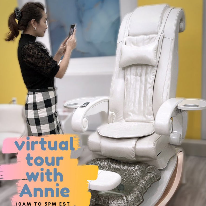 pedicure chairs for sale vitual tour with annie