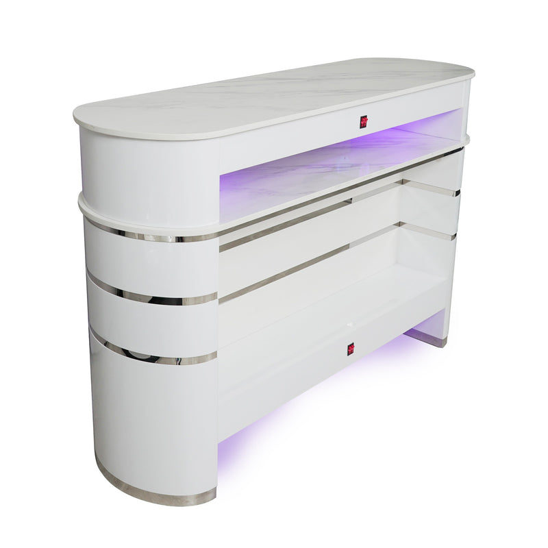 LUX90 4-Person Nail Table UV Dryer for Manicure & Pedicure