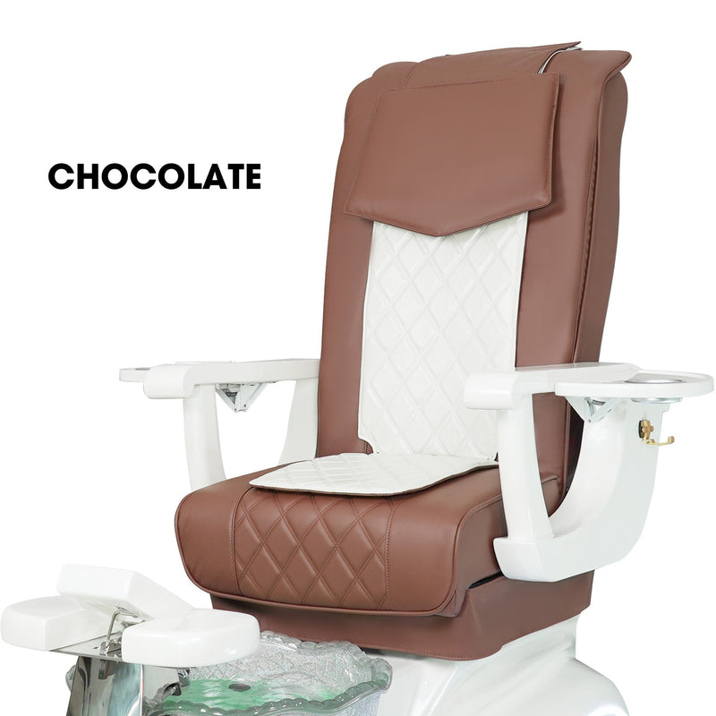 Premium Leather Replacement for Pedicure Chair + HD Foam + Decor Padding