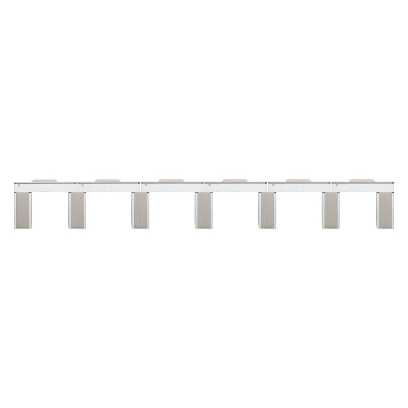 LUX450 Multi-Section Manicure Nail Table with UV Hole and Vent