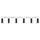 LUX Le Blanc Multi Manicure Nail Table Marble Top with UV Hole, Vent & USB