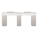 LUX Le Blanc Multi Manicure Nail Table Marble Top with UV Hole, Vent & USB