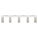 LUX Le Blanc Multi Manicure Nail Table Marble Top with UV Hole, Vent & USB