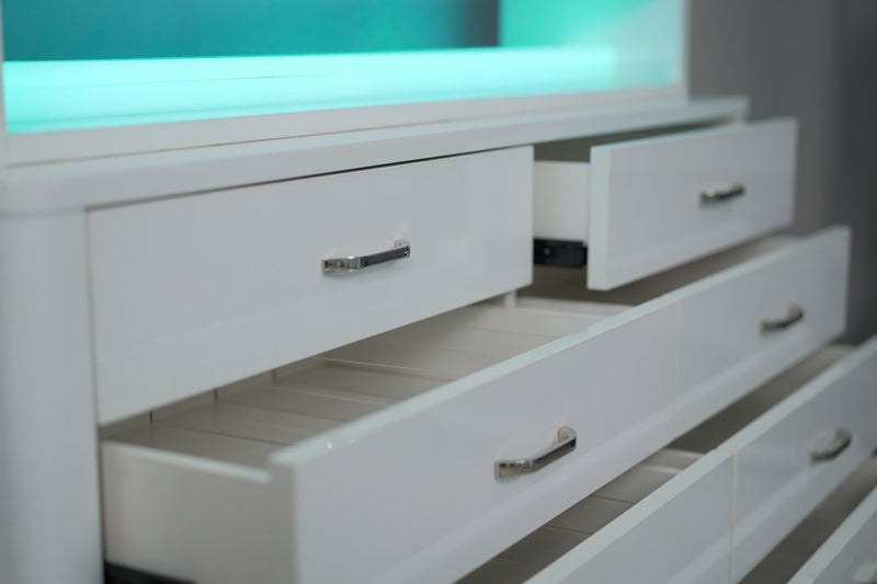 LUX M2 Double Side Access Polish & Powder Rack with Drawers