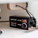 LUX Le Blanc Single Manicure Nail Table Marble Top with UV Hole, Vent & USB