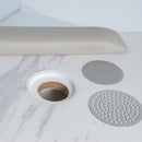 LUX450 Single Manicure Nail Table Marble Top with UV Hole, Vent & USB ( No Vacuum )