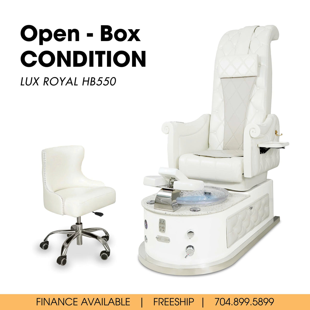 雪のchair LUX ROYAL HB550s Pedicure Massage Spa Chair :: Open Box Condition