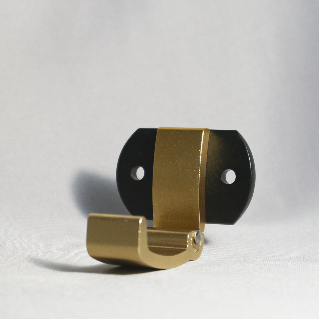 Purse/Bag Hanger for Pedicure Chair & Manicure Table | Matte Gold Color