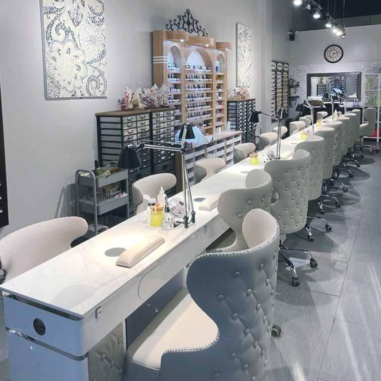 LUX550 Customer Rollable Chair for Manicure Station