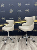 LUX Le Blanc Multi Manicure Nail Table Marble Top with UV Hole, Vent & USB